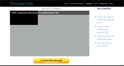 Desktop Screenshot of controlledprofits.com
